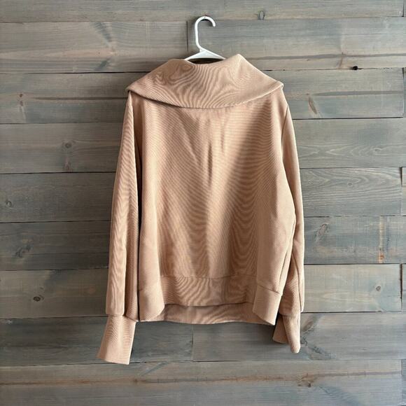 VARLEY | Women's Vine Half-Zip Pullover Tan Size XL - Picture 4 of 7